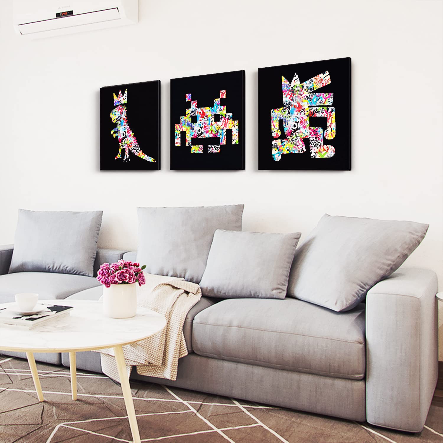 No.249フレーム付きキャンバスアート　バンクシー　バスキア　インテリア絵画 No.249フレーム付きキャンバスアート バンクシー バスキア