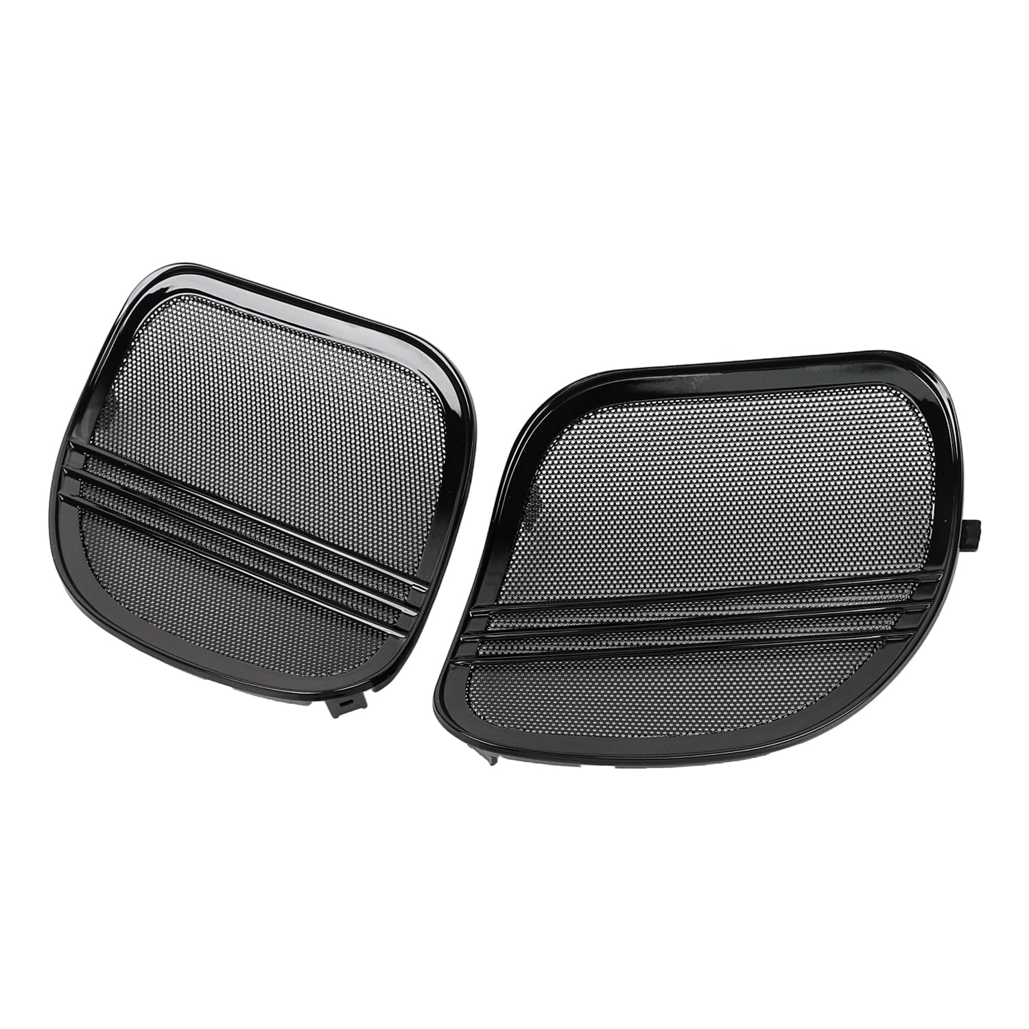 Nero lucido Tri-Line Griglie Altoparlanti Copertura Trim Per Harley Touring Road Glide 2015-2023