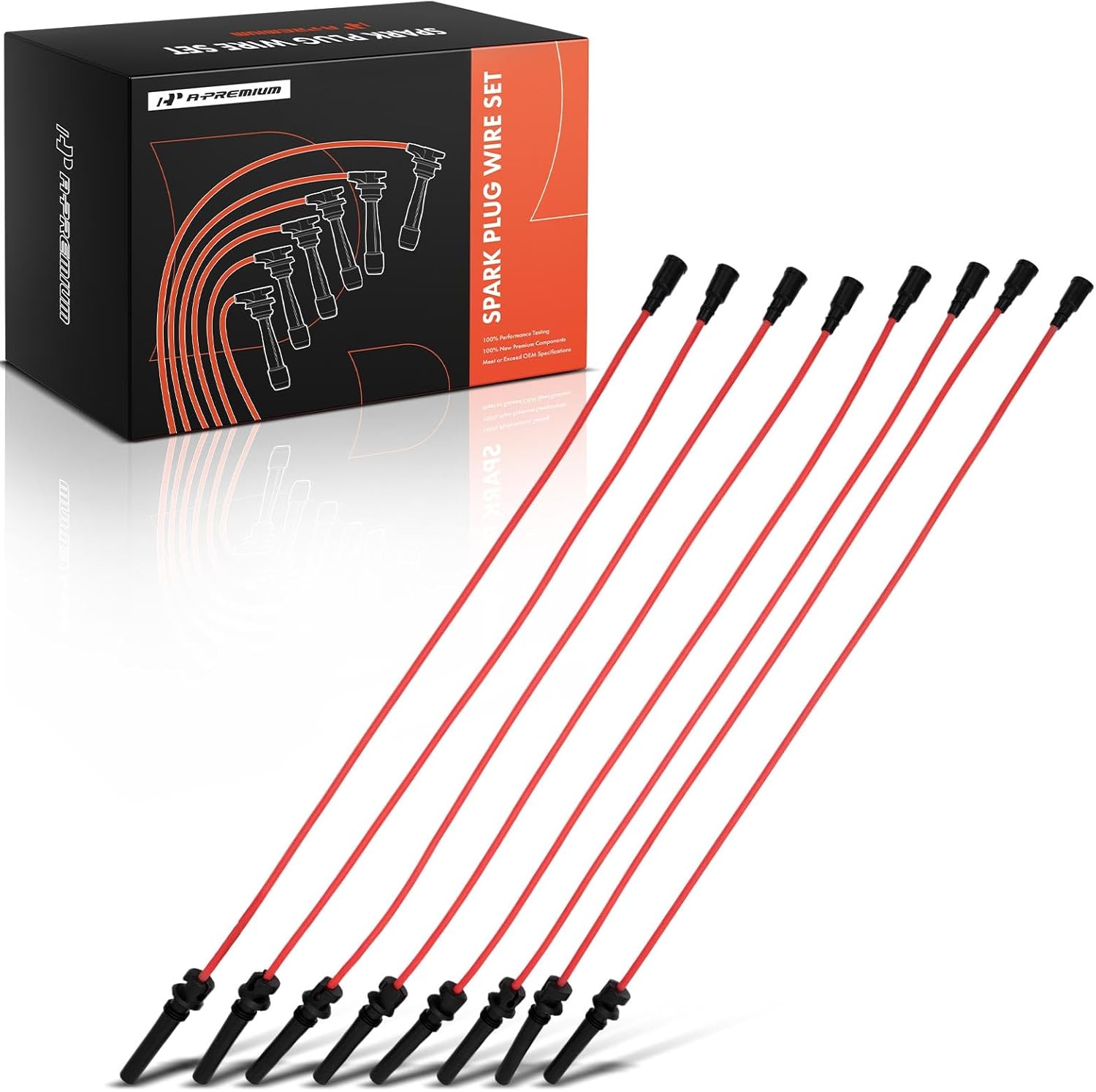 A-Premium 8PCS Spark Plug Wires Compatible with Dodge Ram 1500 2003-2005, Ram 2500 2003-2005, Ram 3500 2003-2005, Durango 2004-2005