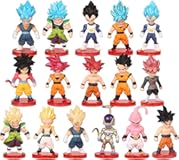 BLUE BARE Dragon Ball Goku Action Figure, 16 PCS 2 inch Height, Cake Topper for Birthday Party Favors, Halloween