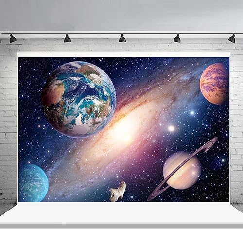 Miniatura 2 de Fondo de 12 x 8 pies con temática del espacio exterior del universo del sistema solar, galaxia, universo, galaxia, fotografía, fondo, Vía Láctea,