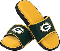 Vista 24 de FOCO mens NFL Team Logo Sport Shower Foam Slide Flip Flop Sandals