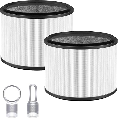 Filtro de repuesto HP01 HP02 actualizado para Dyson Fan HP01 HP02 DP01 DP02, filtro de vidrio H13 True HEPA de 360 para purificadores de escritorio