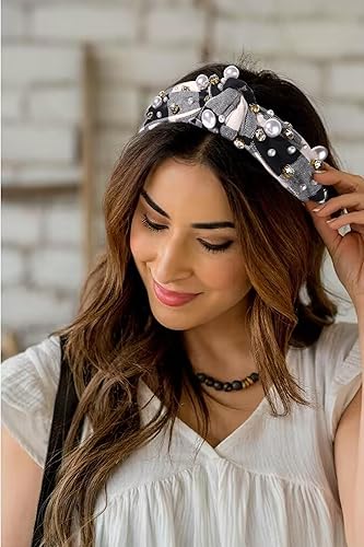 Miniatura 9 de Diadema para el día de San Valentín para mujer, diadema anudada con corazón rojo, perla roja, perla y diamantes de imitación, diadema de moda para