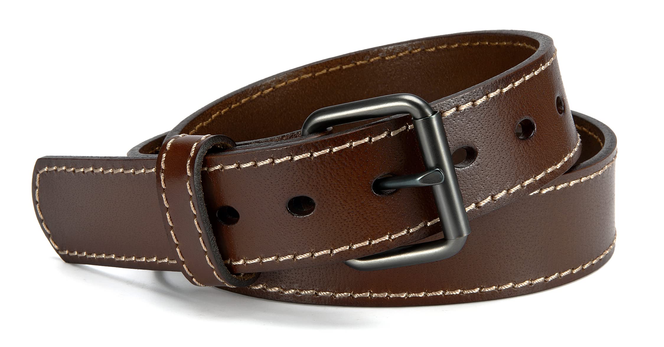 Buy Leather Gun Belt, YOETEY 1.5" Hank Gun Belt for Men Concealed Carry