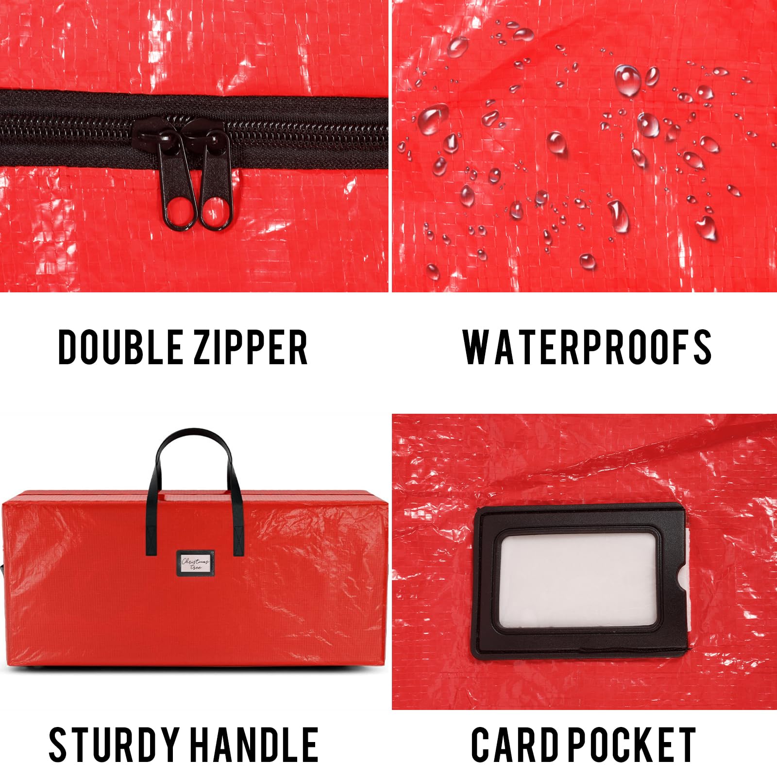 Sacco Per Albero Di Natale ODOT - Per Alberi Fino A 2.7m, Impermeabile E Resistente, Rosa - Foto 2