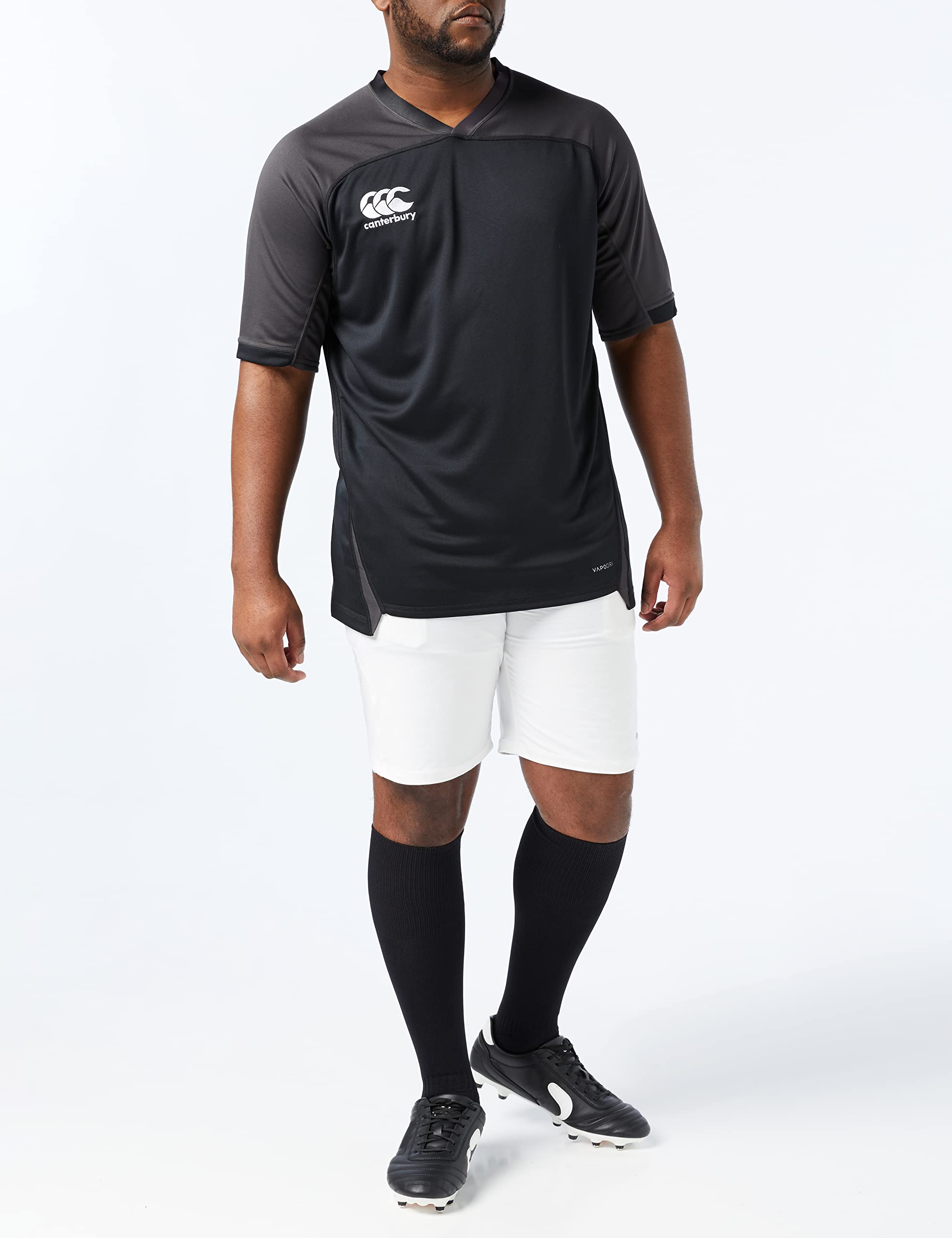 Canterbury Homme Maillot de Rugby Vapodri Evader à Rayures Horizontales | Technologie Vapodri | Coupe athlétique Professionnelle | Durable Maillot de Rugby Technique