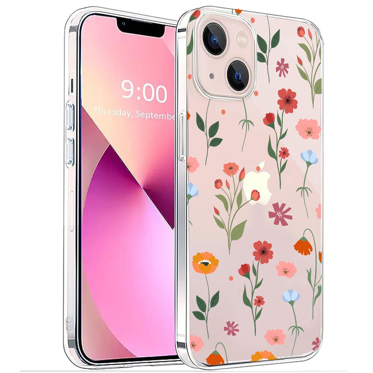 MITZVAH Designed for iPhone 13 Mini Silicone Case|Floral Flower iPhone 13 Mini Cover Case Transparent|Clear iPhone 13mini Back Cover|iPhone 13 Mini Case|iPhone 13 Mini Back Cover for Girls, Women (B0CTMZNX35) Amazon Price History, Amazon Price Tracker