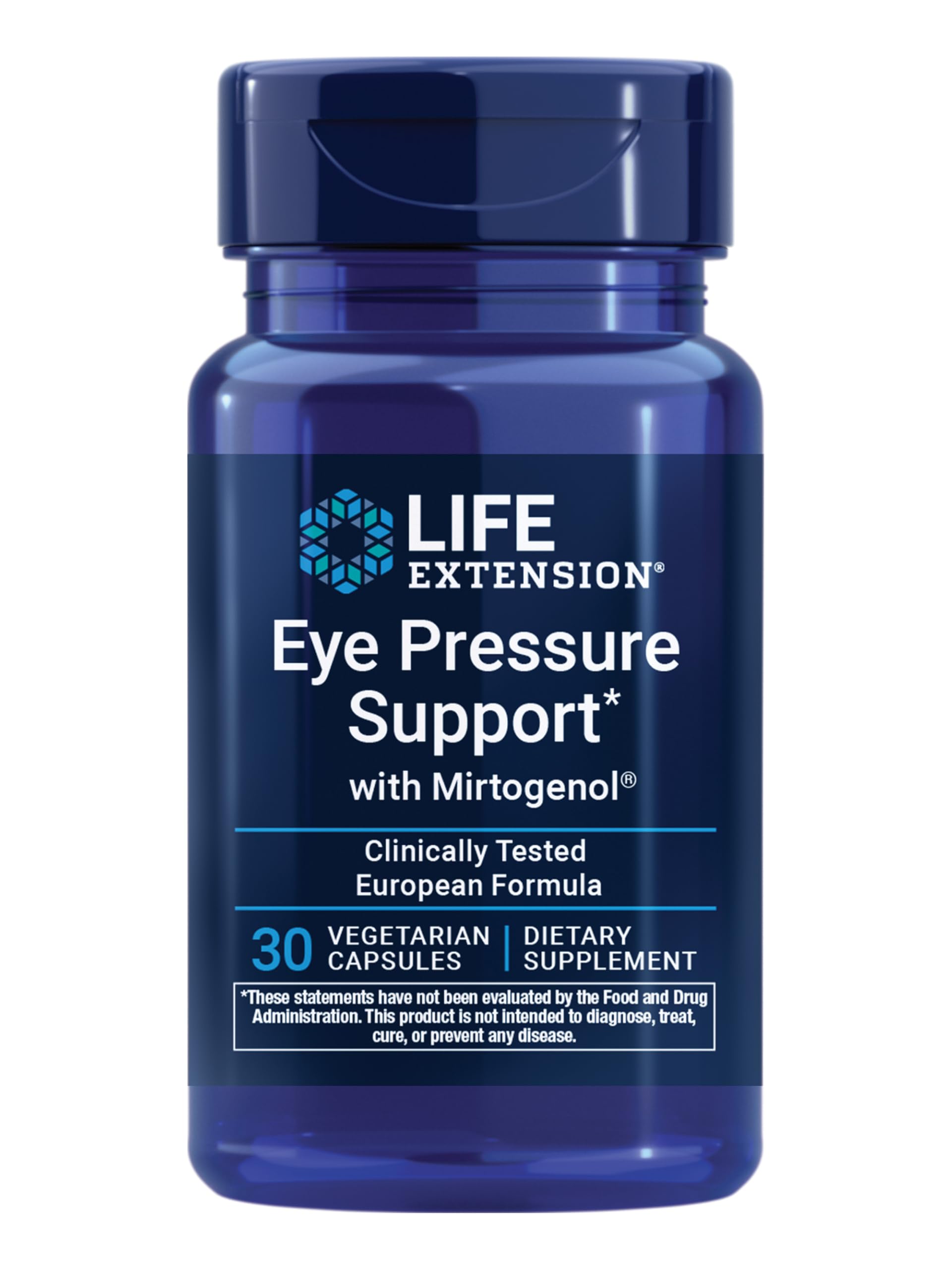 Life Extension Eye Pressure Support with Mirtogenol 120 Mg, 30 Vegetarian Capsules