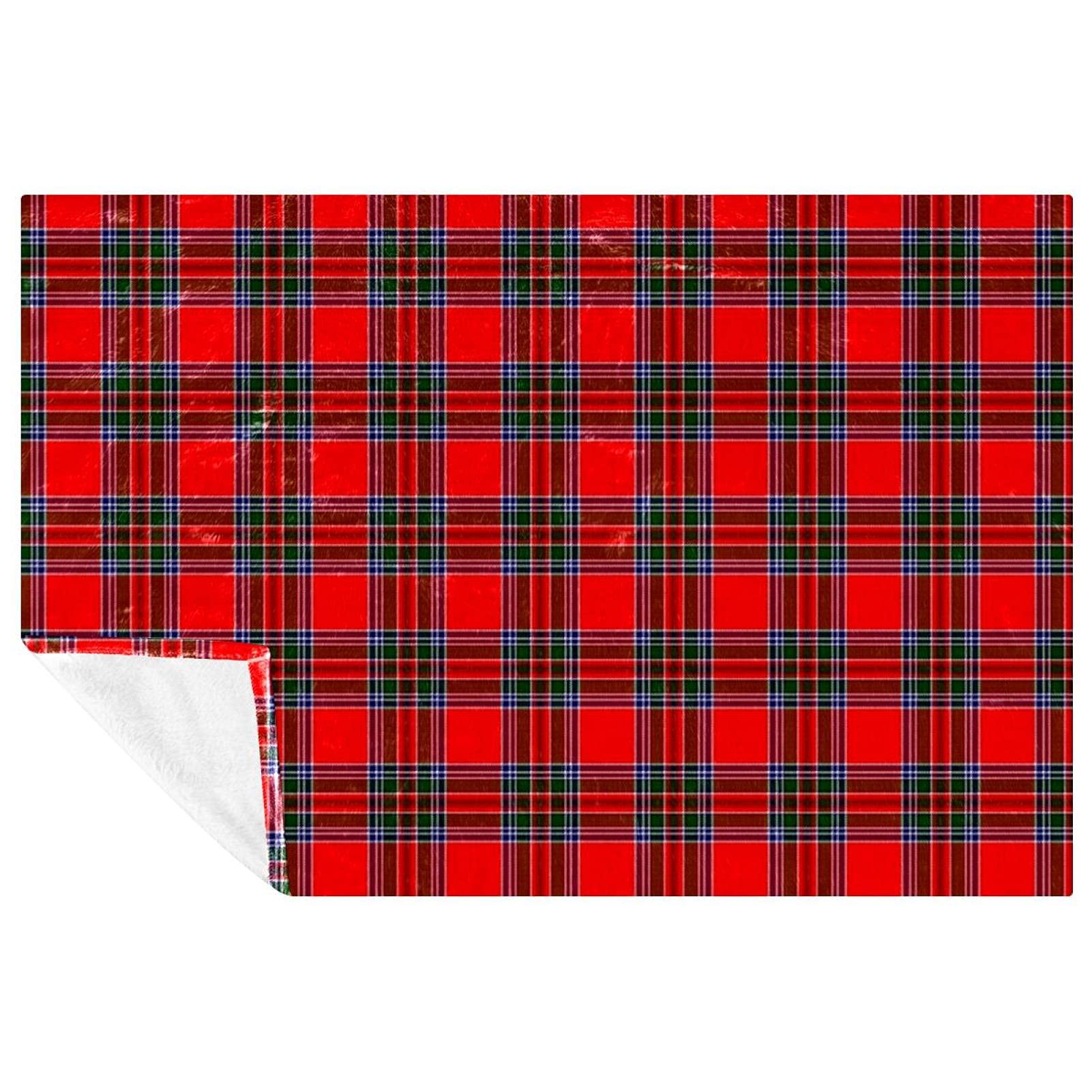 Plaid écossais haut de gamme 150x200 couverture lit et canapé