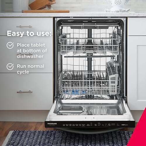 Miniatura 5 de Frigidaire ReadyClean - Limpiador probiótico para lavavajillas, 6 tabletas, color blanco, 6 unidades