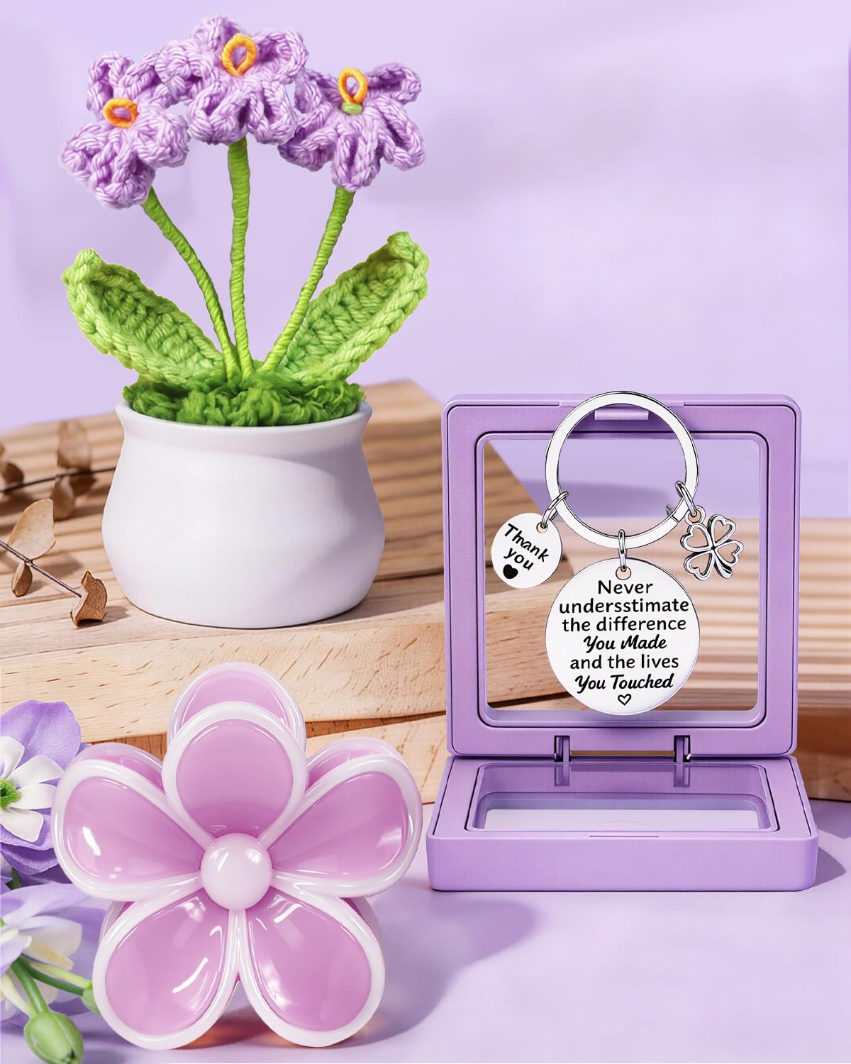 LIVEHITOP Cadeau Femme, Cadeau Anniversaire Femme 7PCS Personnalisé Coffrets Cadeau Inclus Mug Isotherme Soeur Maman Collegue Amie Cadeau Noël, Fete des Meres, Saint-Valentin