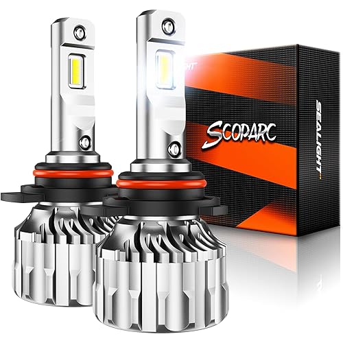 SEALIGHT 9012 Fog Bulbs 33000LM, Super Bright 6500K 9012 Fog Light with 15000RPM Cooling Fan, Plug-N-Play, Pack of 2