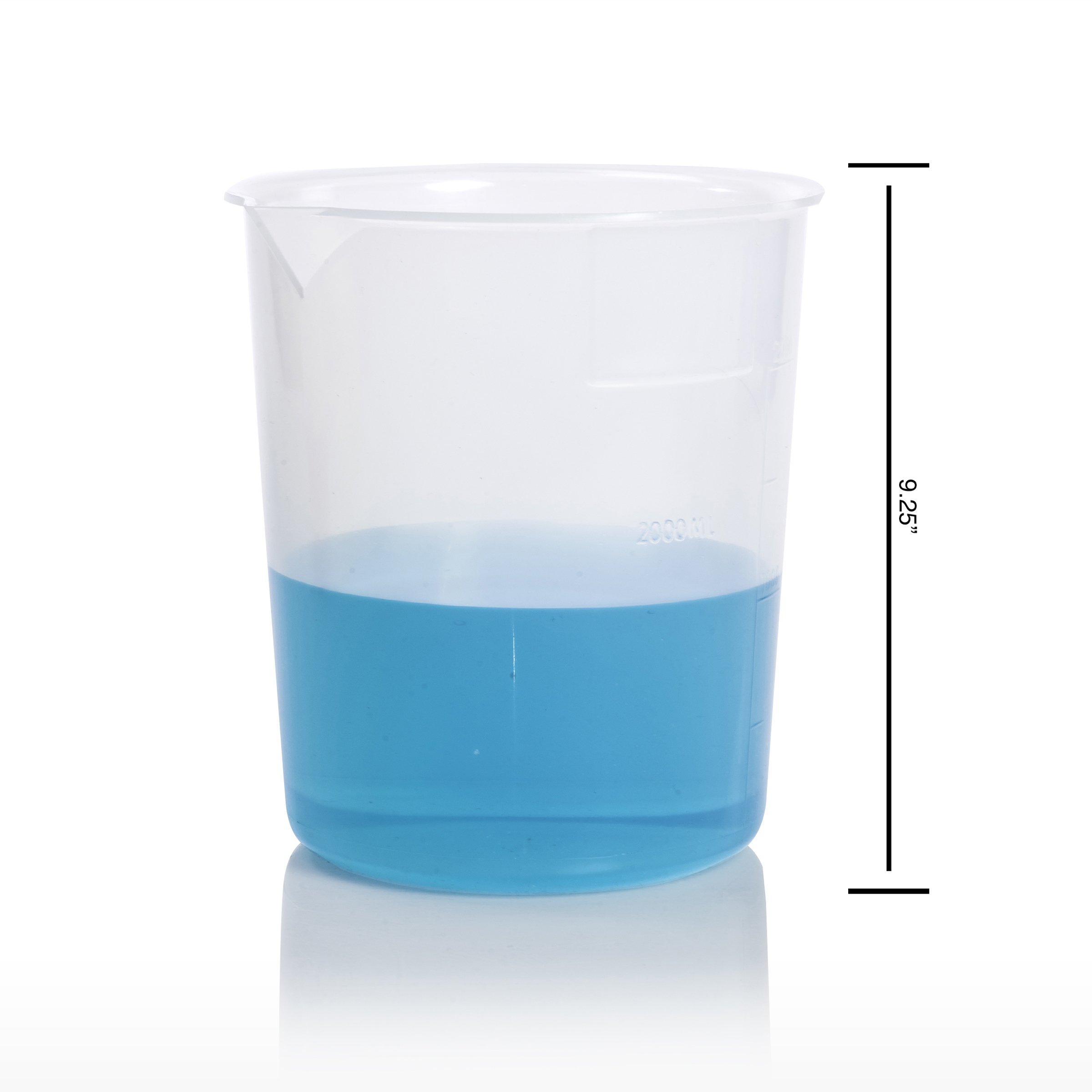 Pyrex Beakers, Tall Form Berzelius, with Spout, Graduated, 600mL, 3/pk