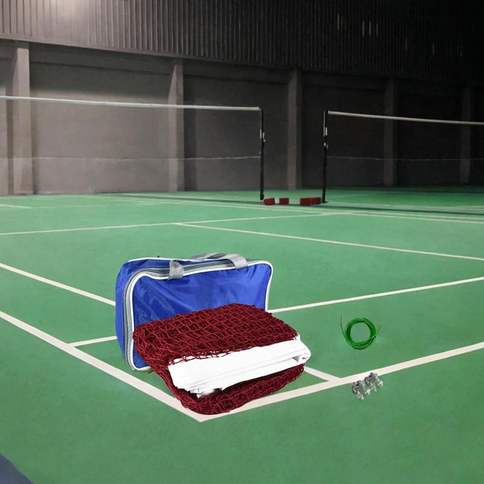 QSTDGVPW Badminton Net Only Volleyball Net Pickleball Replacement Net with Carrying Bag for Court, 6.1m
