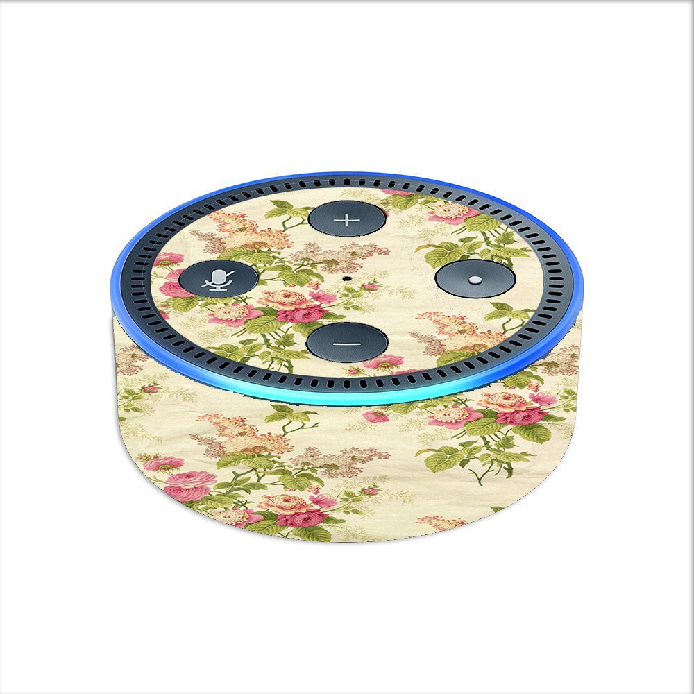 Skin Decal Vinyl Wrap for Amazon Echo Dot 2 (2nd Generation) / Charming Flowers Trendy