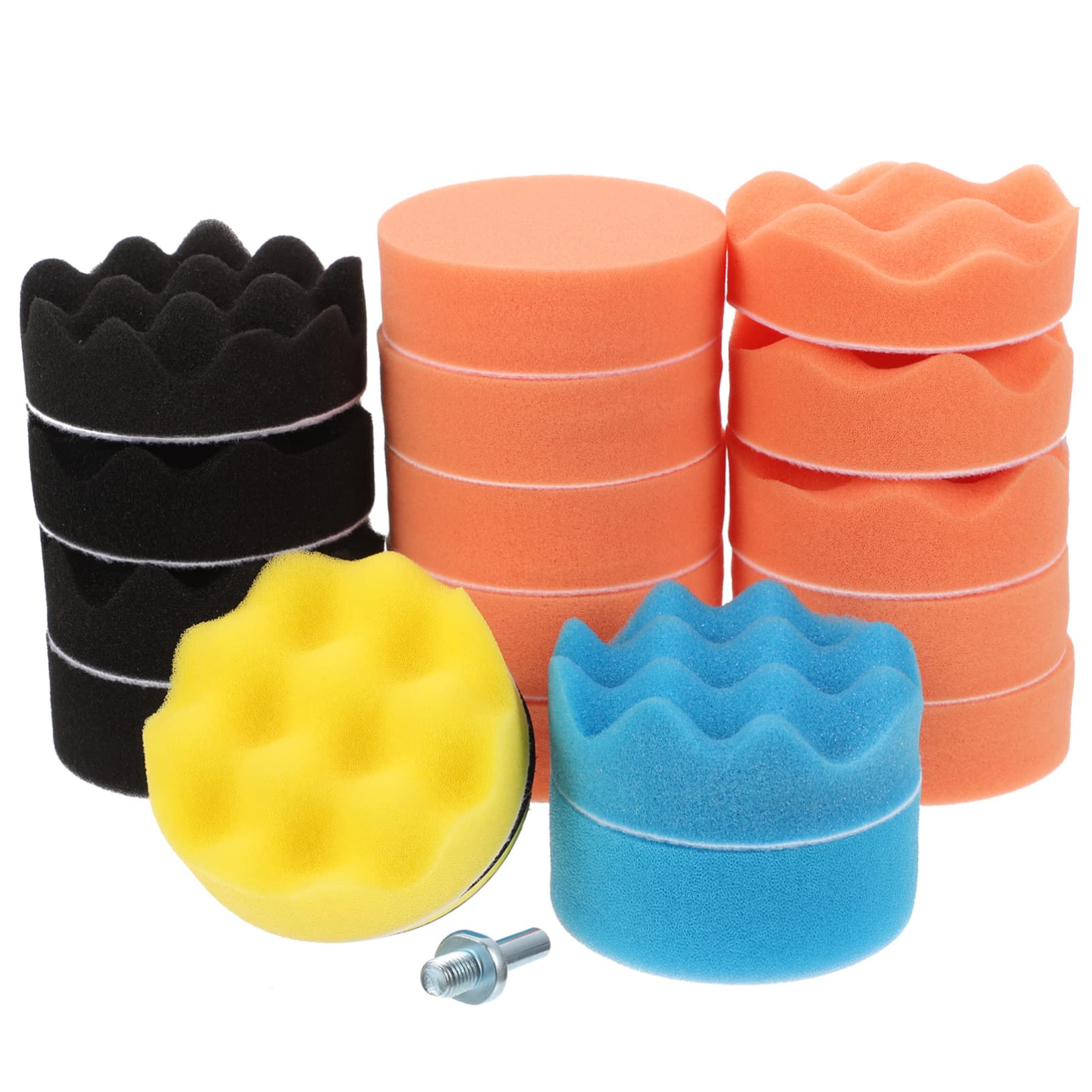 Cabilock Car Polisher Sponge Car Window Washing Polisher 3'' Polishing Tool Self-Adhesive Pad