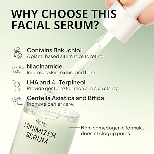 Miniatura 4 de HAPA KRISTIN Suero facial coreano cuidado de los poros con centella, reduce los poros agrandados y el exceso de sebo, suero de niacinamida, control