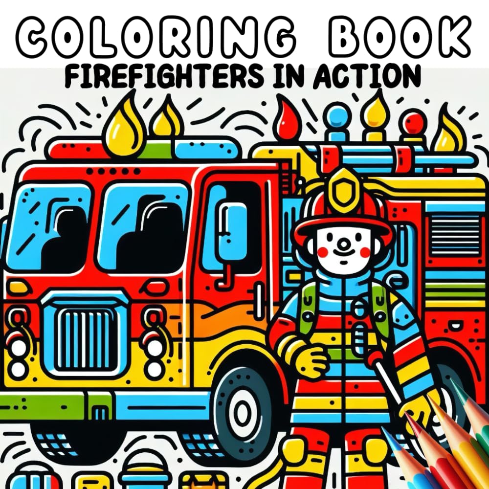 Coloring Book - Firefighters in Action (Coloring Book - Jobs)