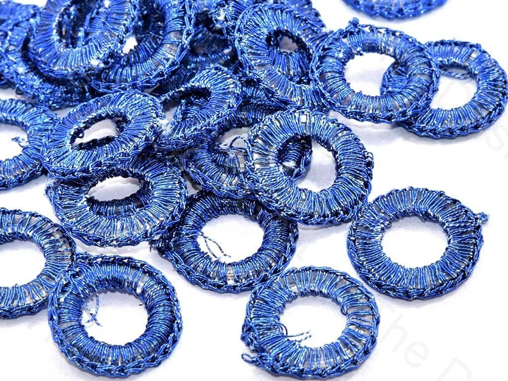 The Design Cart 120pc (1.5cm) Baby Pink Small Round Crochet Thread Rings for Making Jewellery | Crochet Thread Rings.