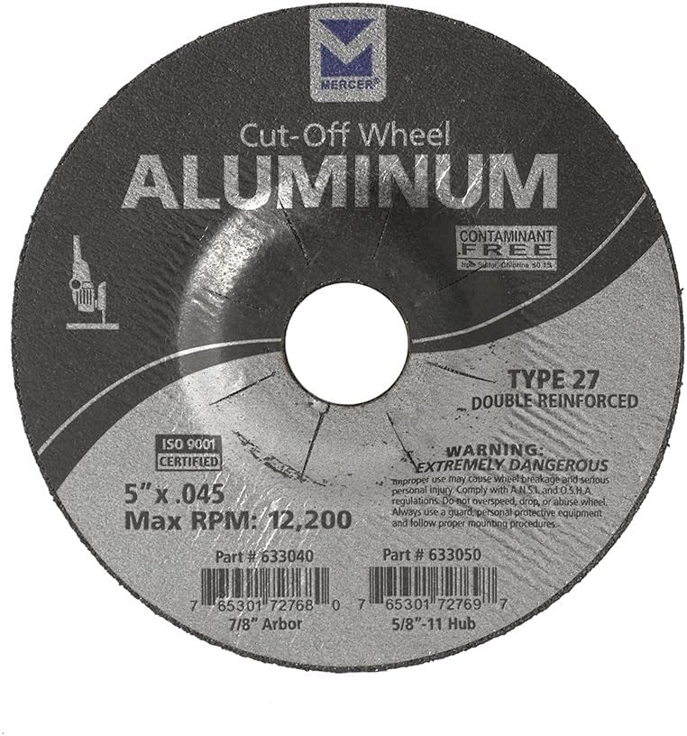 Mercer Industries 633040 5" x .045 x 7/8" Type 27 CutOff