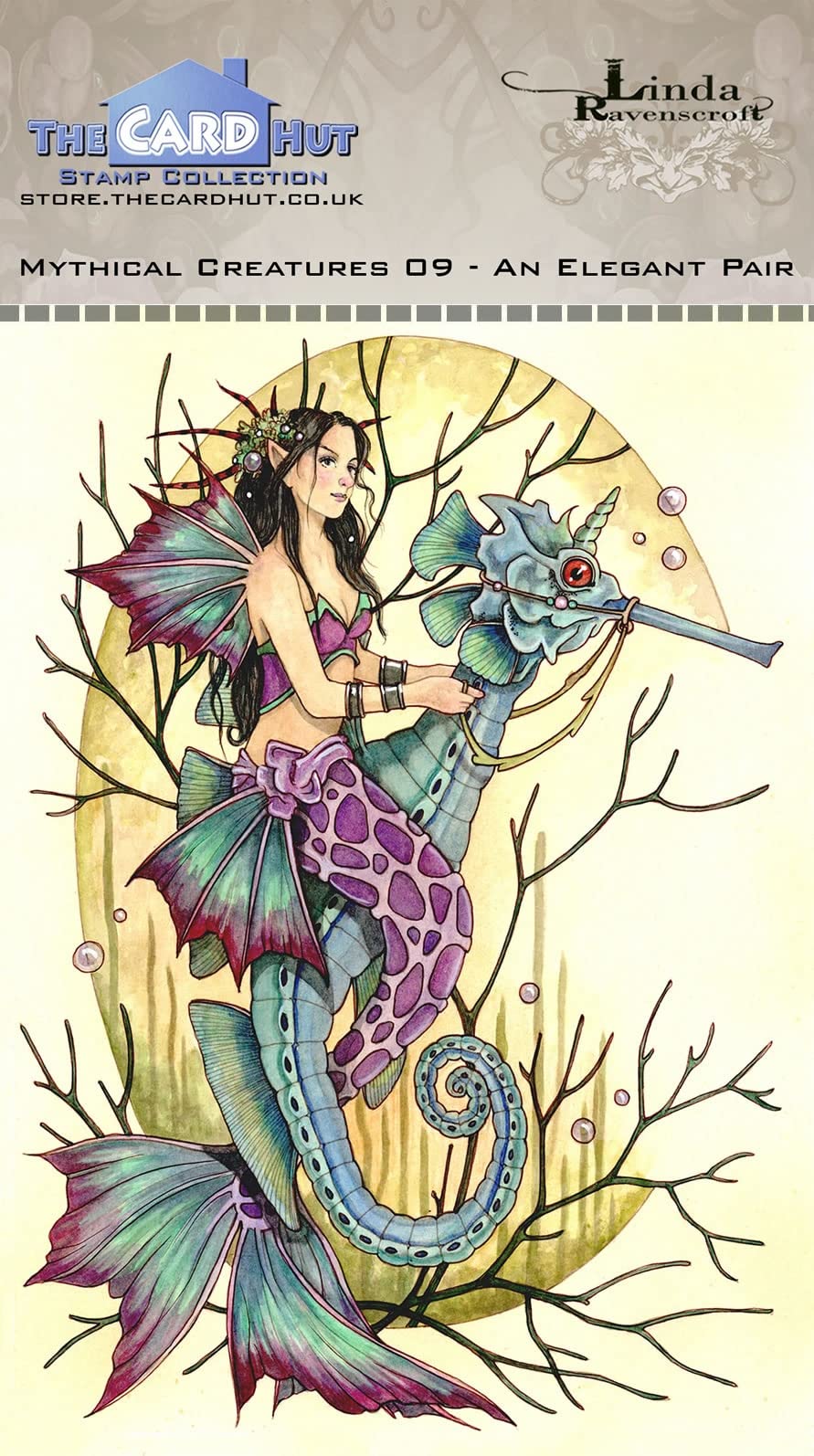 The Card HutLinda Ravenscroft Mythical Creatures 009 an Elegant Pair