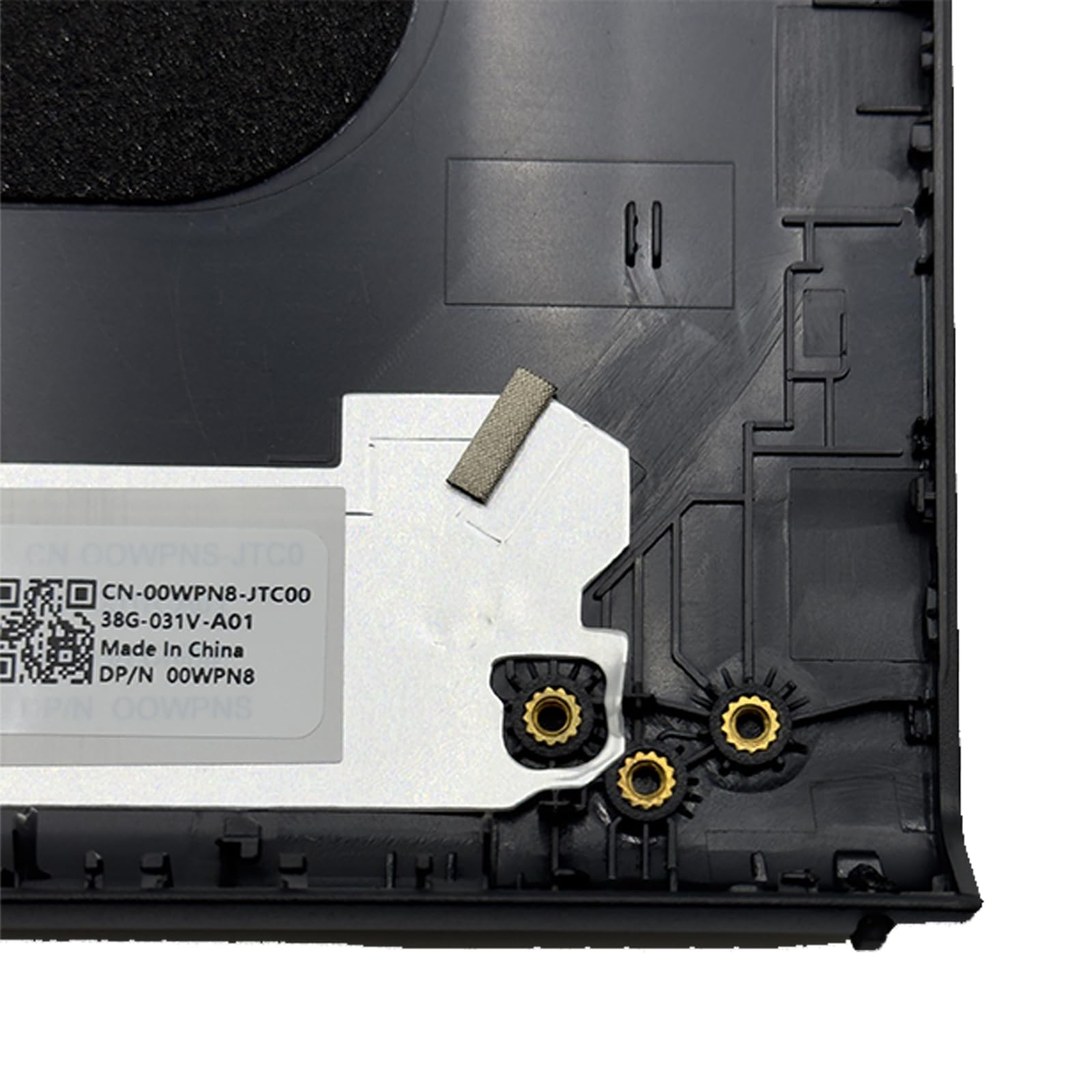 Ersatz-LCD-Bildschirm-Rückabdeckung, Frontblende mit Scharnieren für Dell Inspiron 15 3510 3511 3515 3520 3525 Schwarz 0WPN8 09WC73