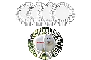 5 pcs 10 inch Sublimation Wind Spinner Blanks Round Sublimation Blanks