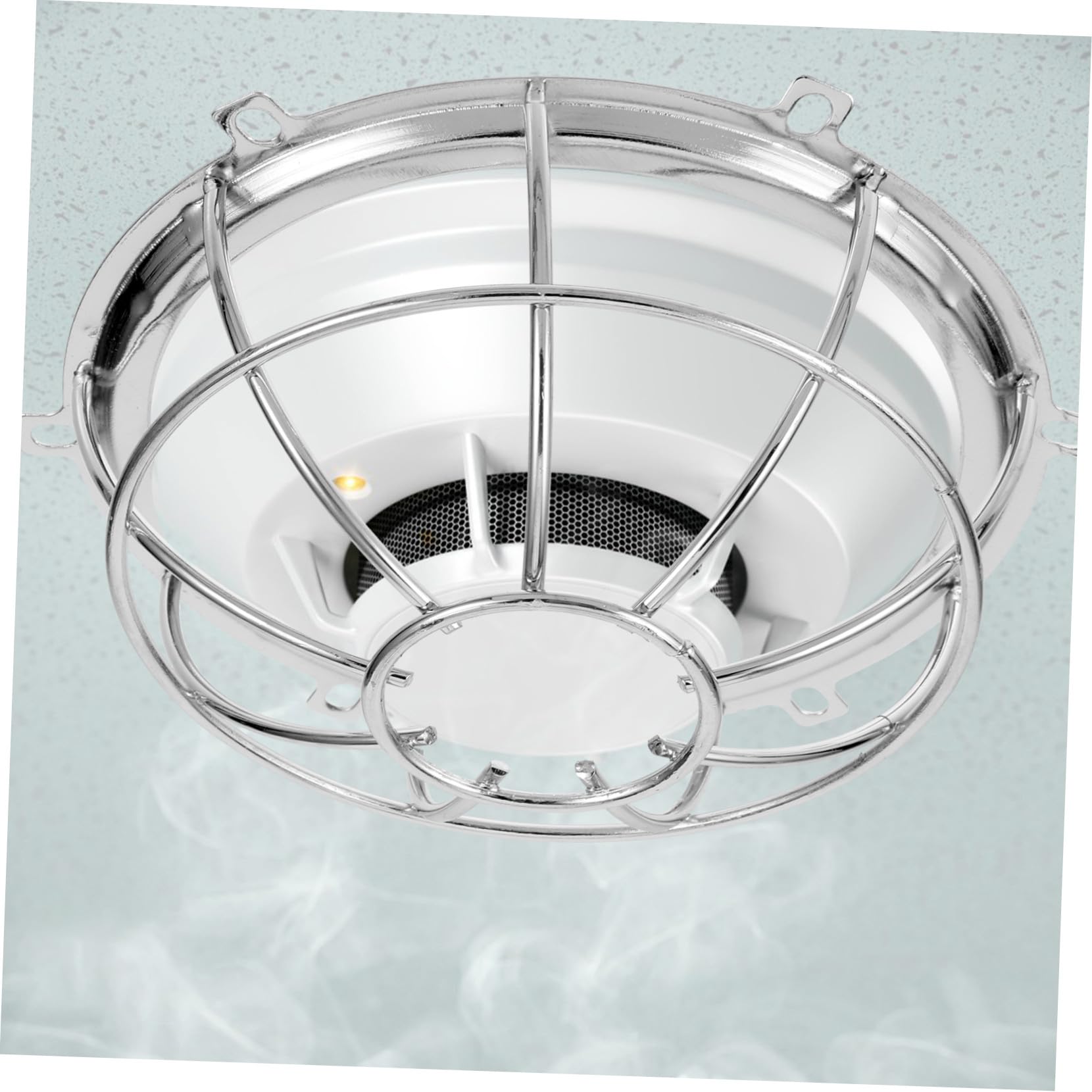 4 Piezas Protector para Detector de Incendios con Jaula Resistente Compatible con Sensores de Humo Interconectados Instalación Sencilla para Hogar y Oficina Protectora para Alarma
