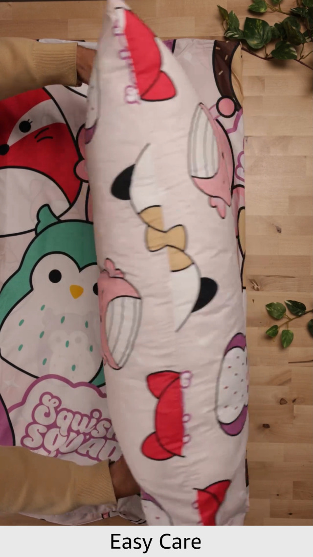 Squishmallows Bettwäsche-Set Für Doppelbett – Wendbar, Mit Kissenbezügen, Offizielles Merchandise