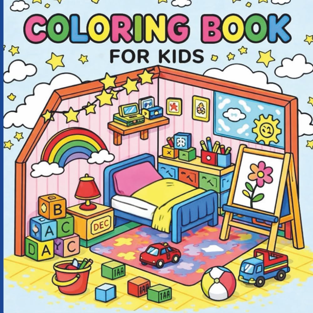 Coloring Book for Kids – 50 Fun & Easy Coloring Pages (Ages 4 and Up)