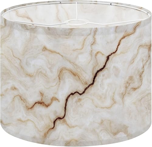 Miniatura 23 de Drum Lamp Shade 70s retro vintage Mid Century Modern Seamless Lampshade for Floor Lamps Table Lamps Pendant Light 13"x10" Replacement Linen Large