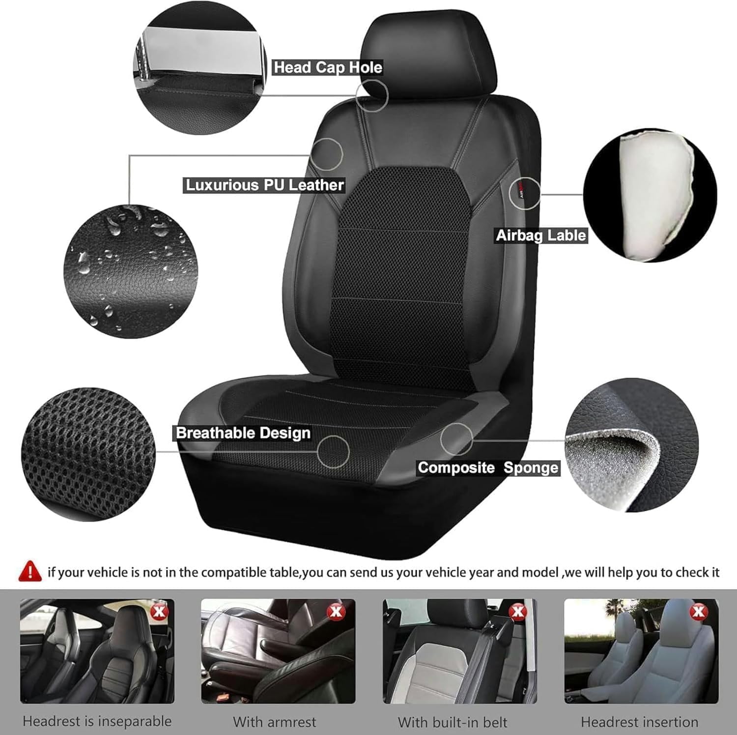 2Pcs Housse Siege Voiture pour Citroen e-C3/e-C4/e-Berlingo/e-SpaceTourer Berlingo/SpaceTourer, Confortable Respirant Protection Couvre Sieges siège Avant Protections Accessoires,Blue
