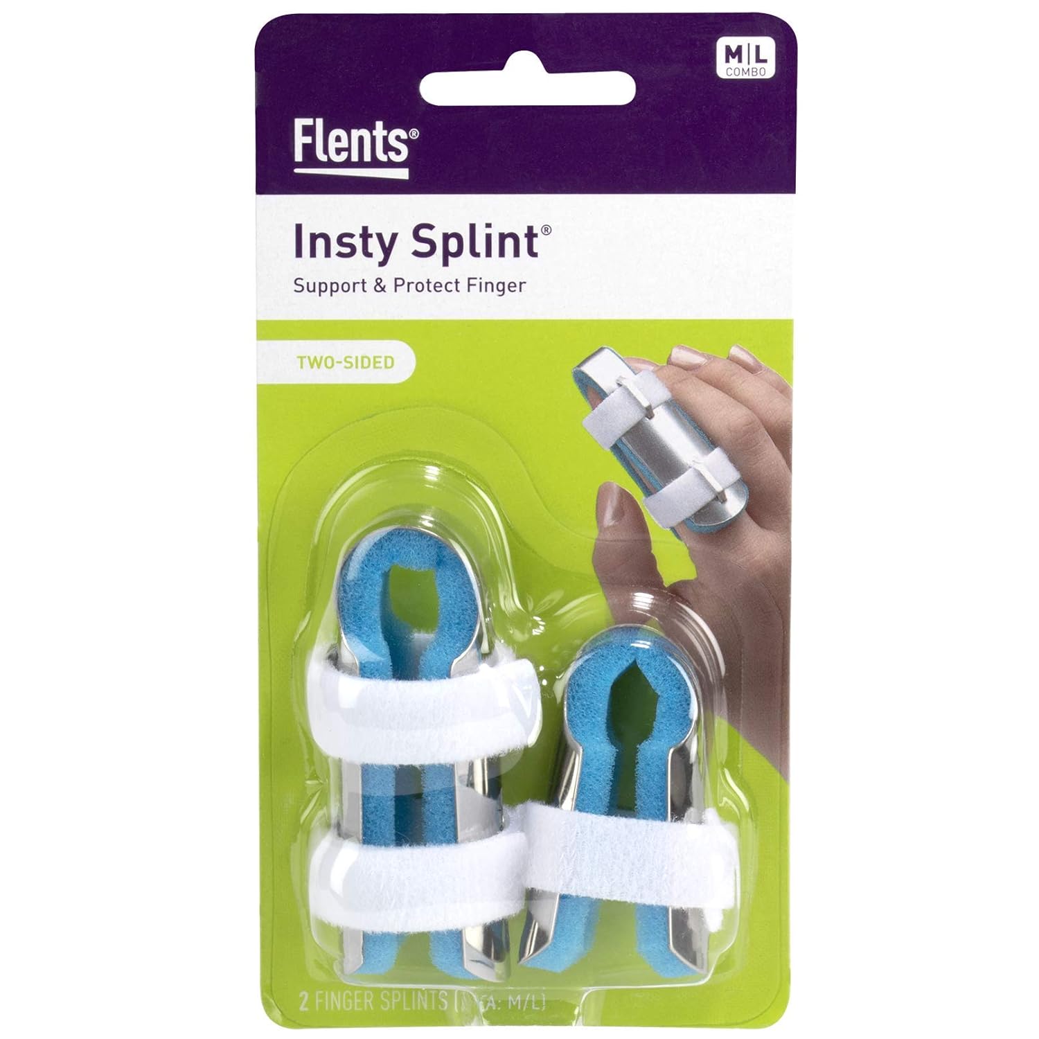 Flents Finger Splint, Two Sided Insty Splint, Medium and