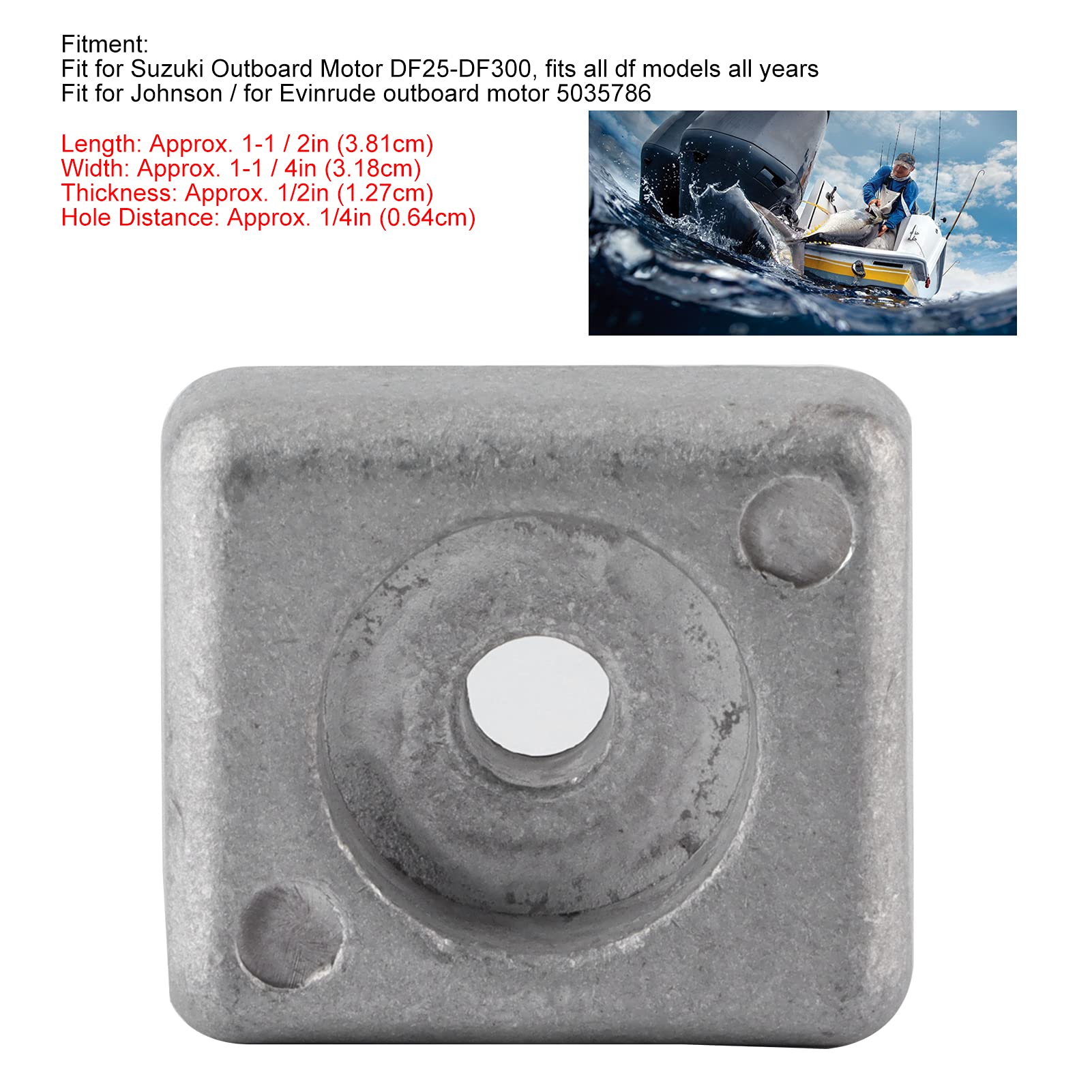 Anode Zinc Hors-Bord Keenso Pour Moteur DF25-DF300 - Protection Corrosion