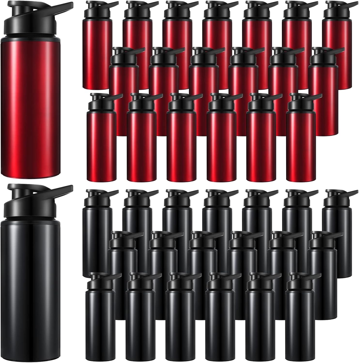 Youyole 40 Pack Aluminum Water Bottles Bulk 20 oz Sports