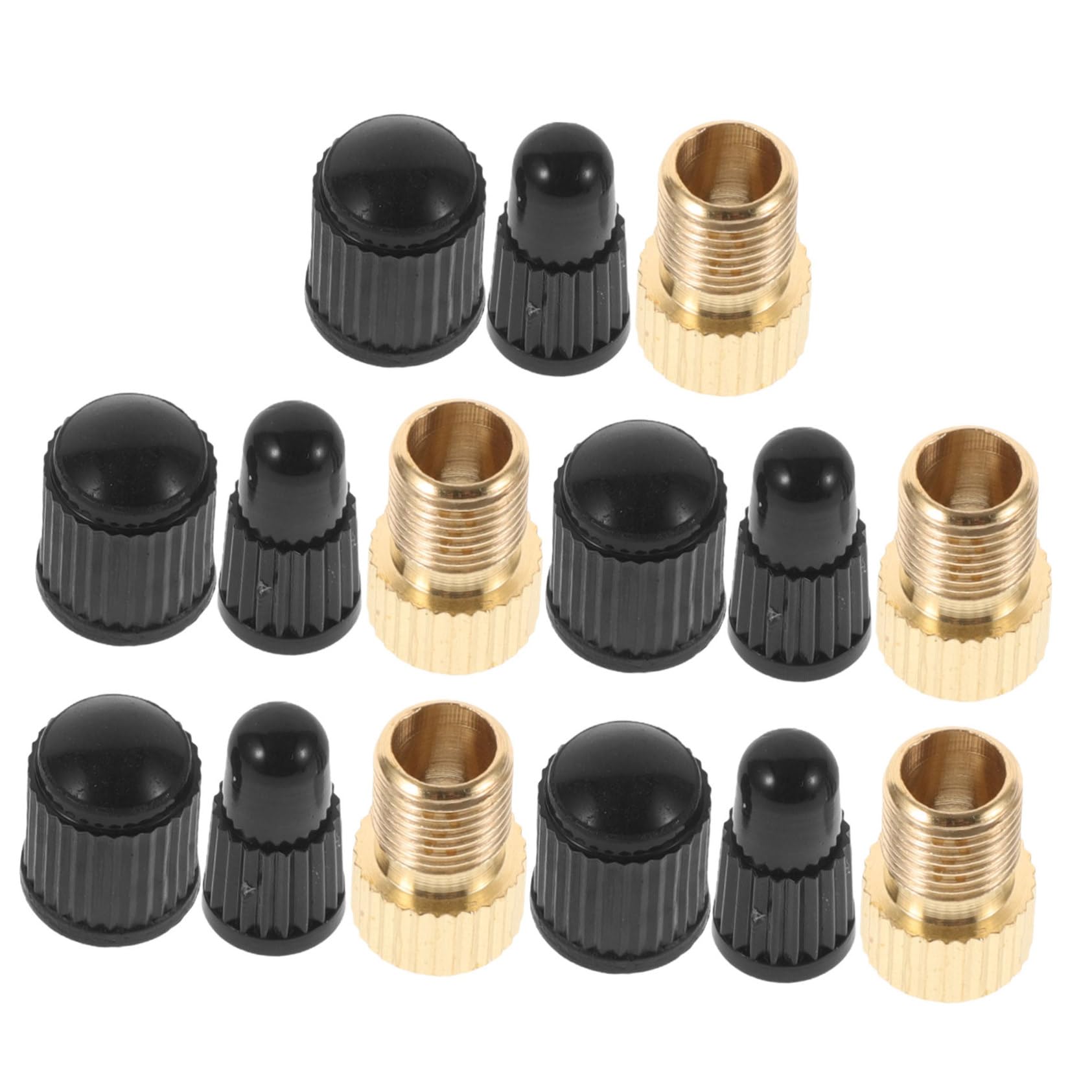 GALPADA Bike Valve Cap Kit 15pcs Decorative Bicycle Valve Caps Universal Top Hat