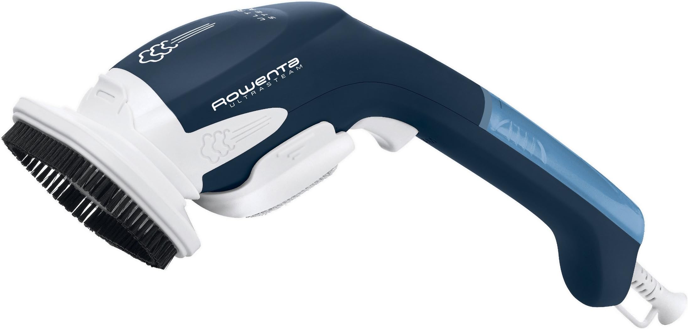 Rowenta GS3010 Ultrasteam Hand-Held Garment and Fabric Steamer with Lint Pad and Travel Pouch, 800-Watt, Blue