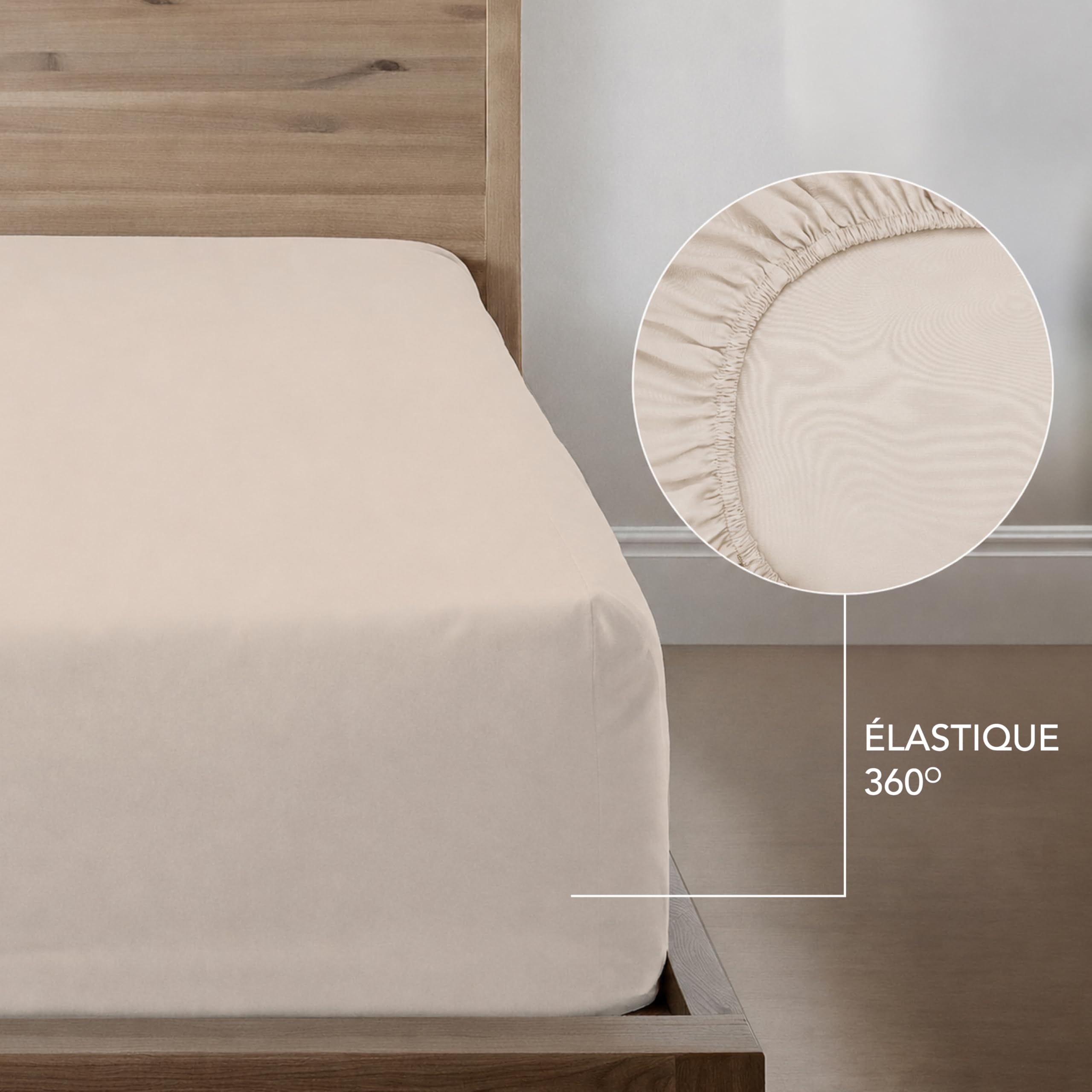 Dreamzie Parure de Lit 160 x 200 4 Pièces Housse de Couette 240x220 cm + Drap Housse 160 x 200 cm avec 2 taies d'oreillers 65x65 cm 240x220 Parure 100 Fils/cm² en Microfibre - Oeko-Tex