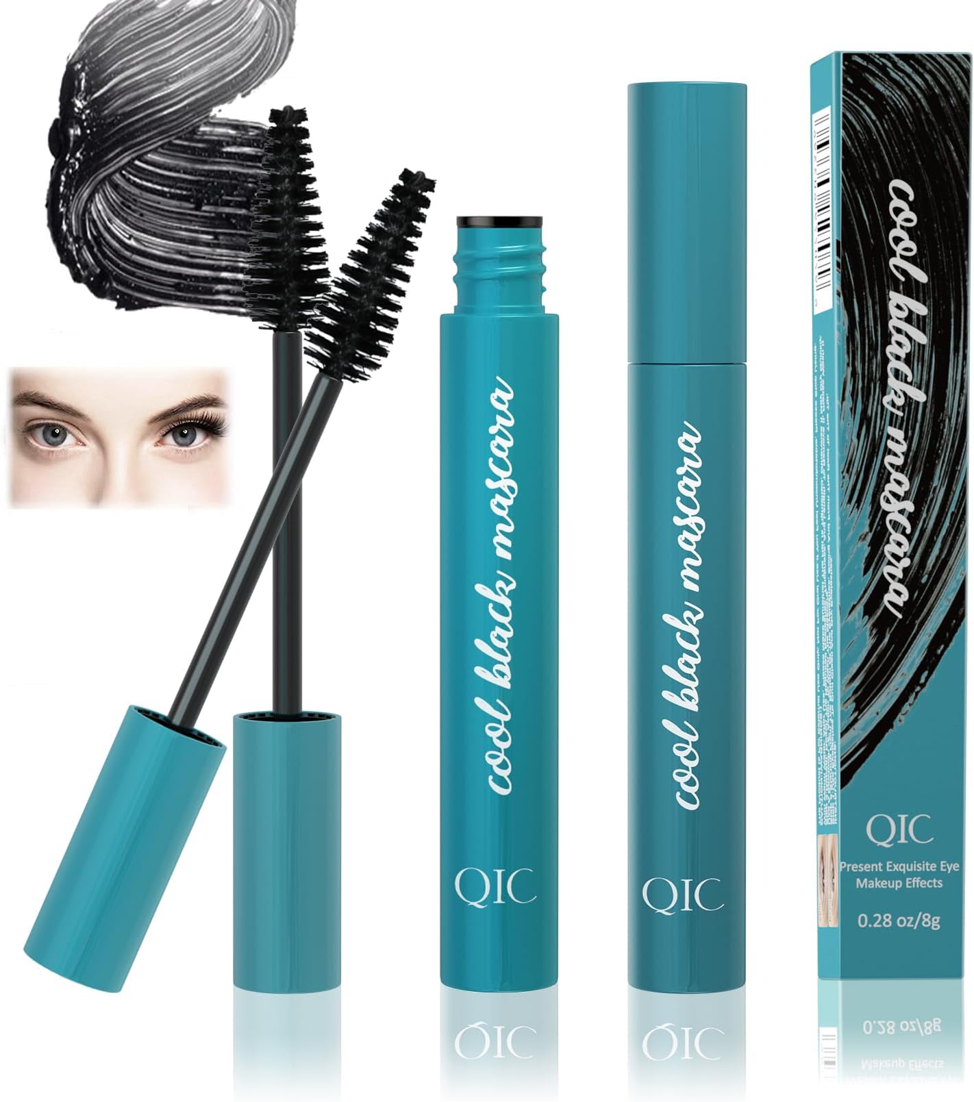 Mascara Liquid Lash Extension,Black Mascara for Natural
