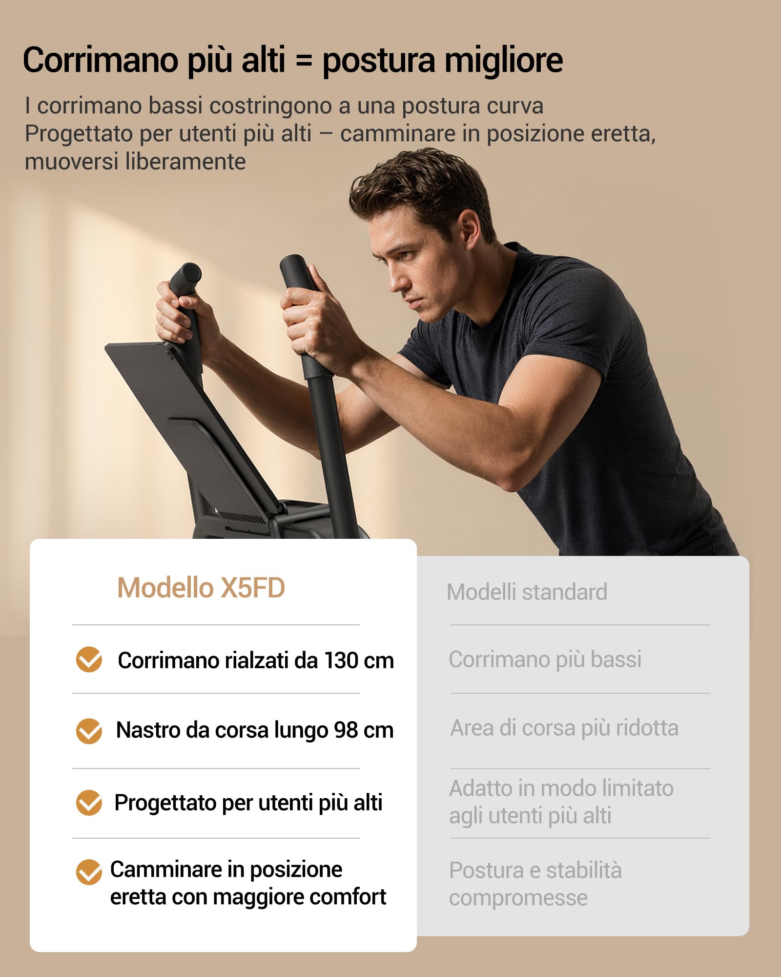 UMAY Tapis Roulant Salvaspazio Inclinabile 40%, Walking Pad 10 km/h Nero | Corrimano extra lungo 130 cm, tapis roulant pieghevole e compatto 15 cm, funzionamento silenzioso per casa e ufficio