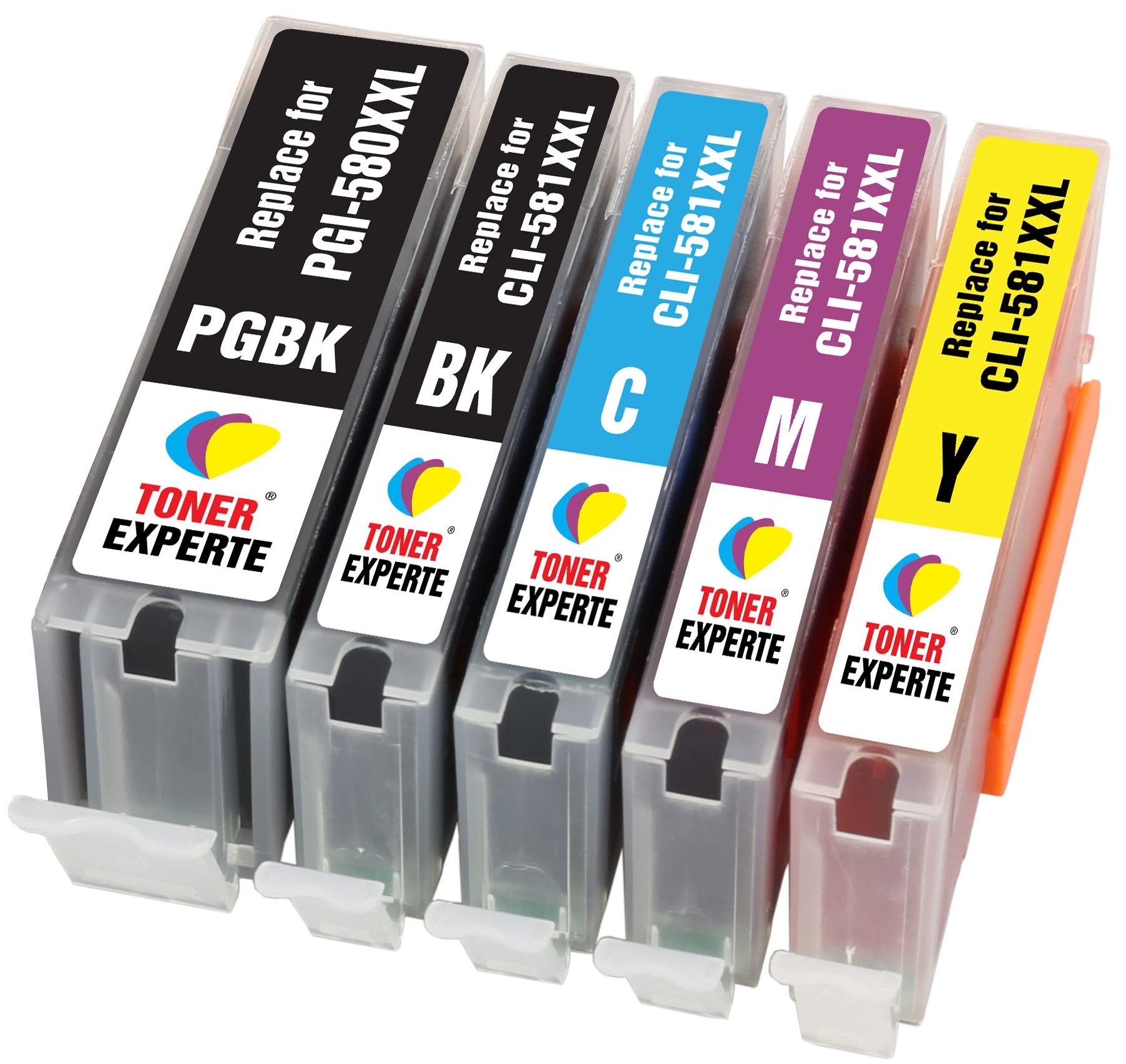 Tinta PGI-580 CLI-581 5 Cartuchos De Tinta Compatibles Para Impresoras Canon Ts Y Tr