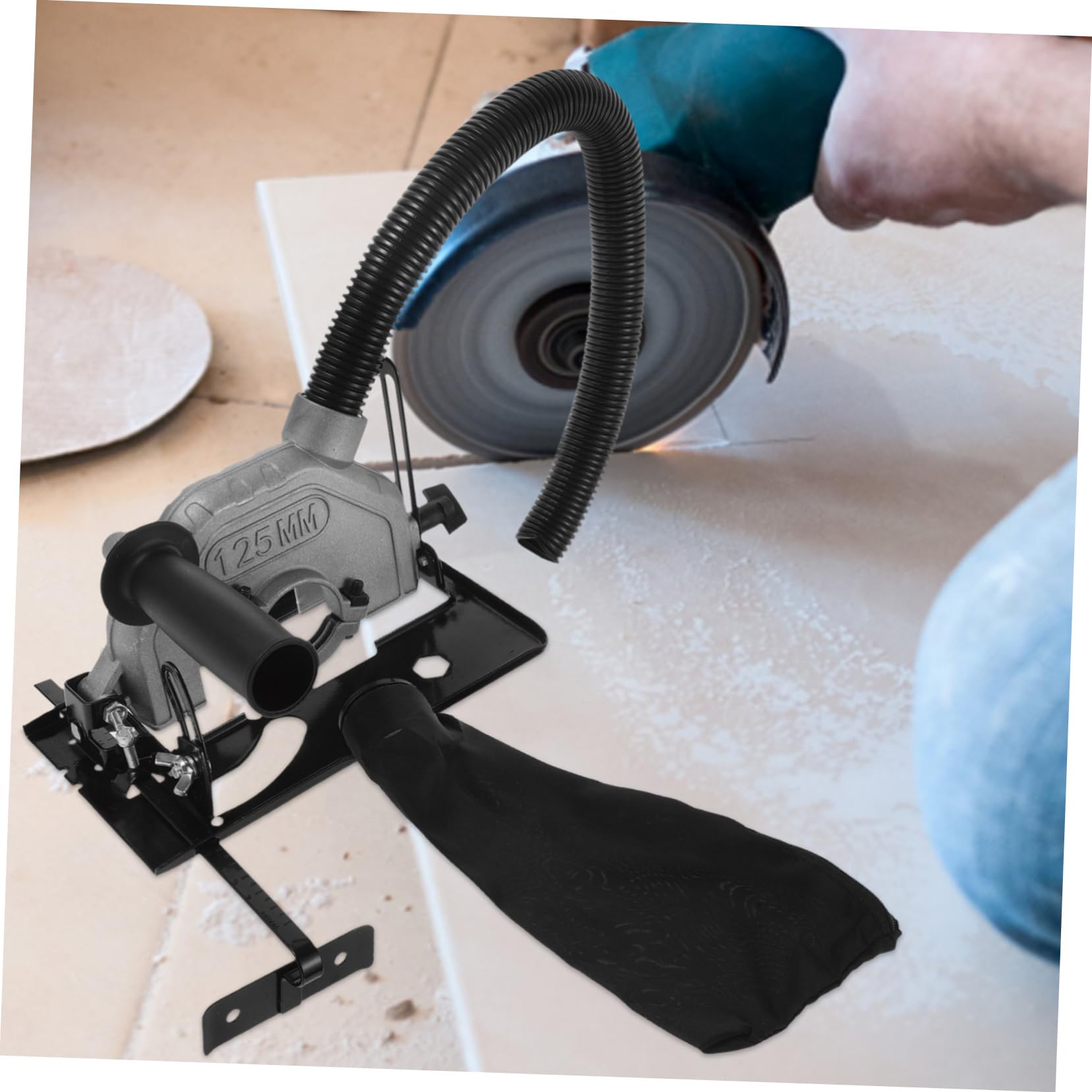 PRETYZOOM Soporte para Amoladora Angular de Base Fija para Soporte Angular para Trabajos de Corte y Pulido Talleres o Taller de Bricolaje