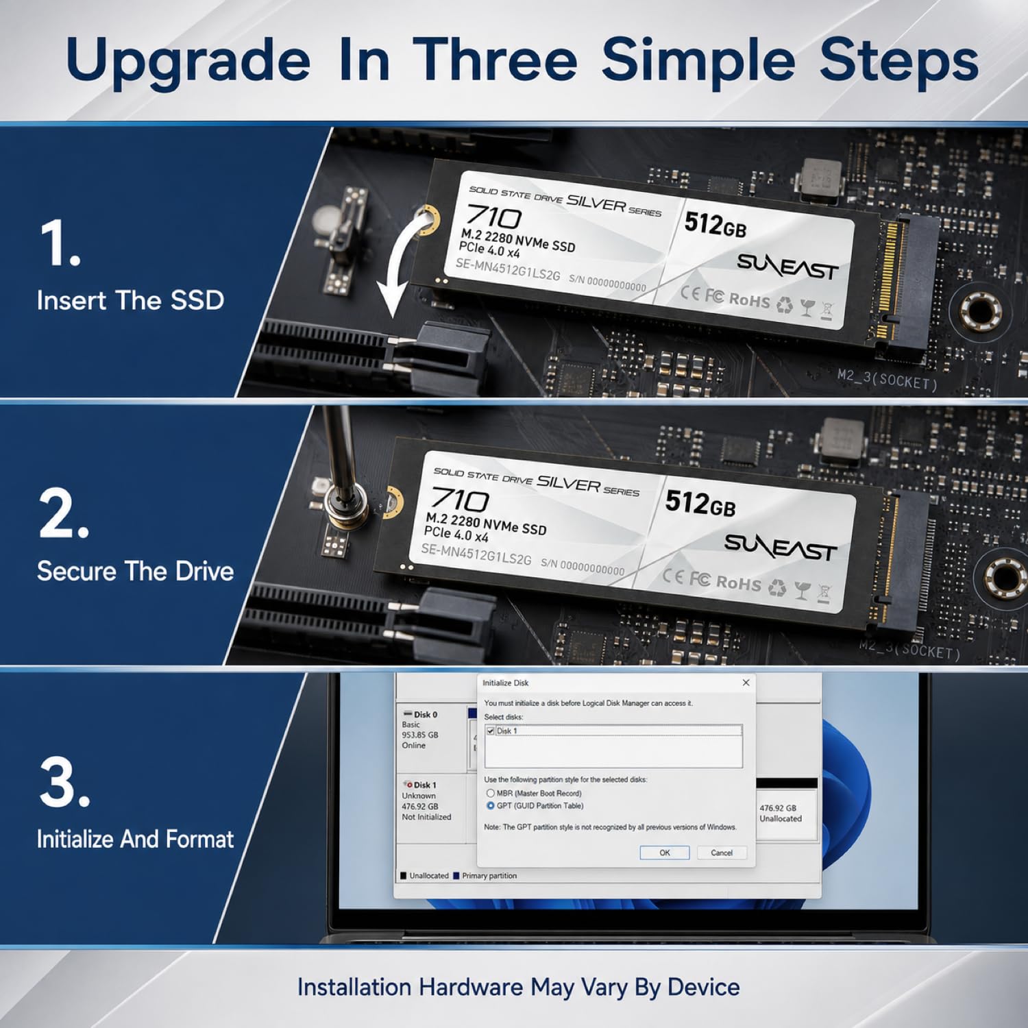 Amazon | SUNEAST 512GB M.2 2280 PCIe4.0 NVMe Gen4x4 ゲーミングSSD