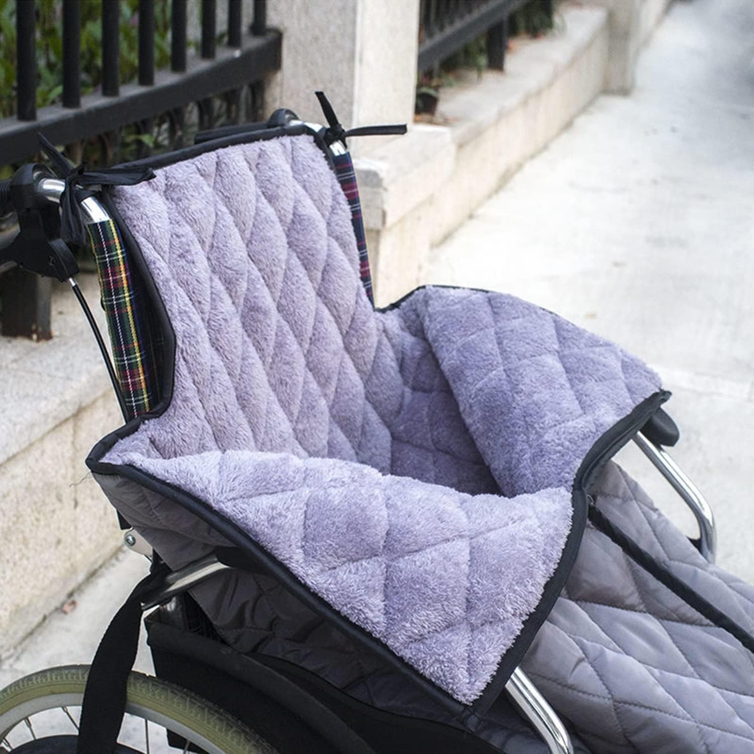 QUINZI Forro Polar Impermeable Cosy Silla De Ruedas - Funda De Forro Polar para Silla De Ruedas, Manta para Silla De Ruedas, Silla De Ruedas Saco De Pies