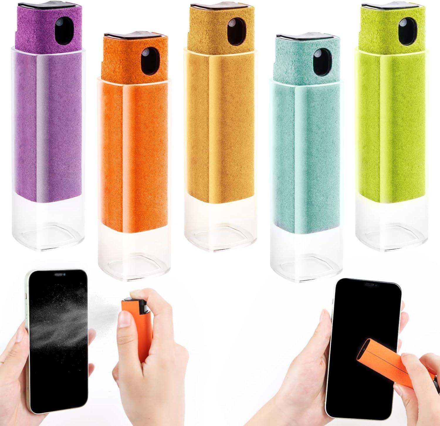 Pulitore schermo 5 pezzi, All in One Screen Cleaner senza liquido, Reusable Display Cleaner, set di pulizia per display auto, smartphone tablet