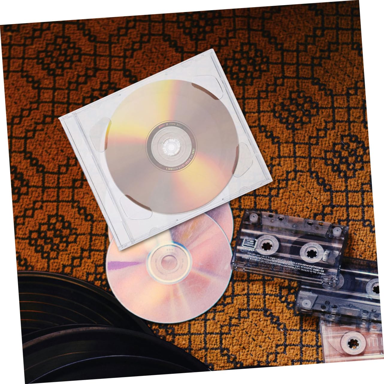 Alipis Raccoglitore Cd, Custodie per CD Portatili in Polistirene, 10 Pezzi, Leggere e Lisce, per Auto e Casa, per Dischi Musica e PC