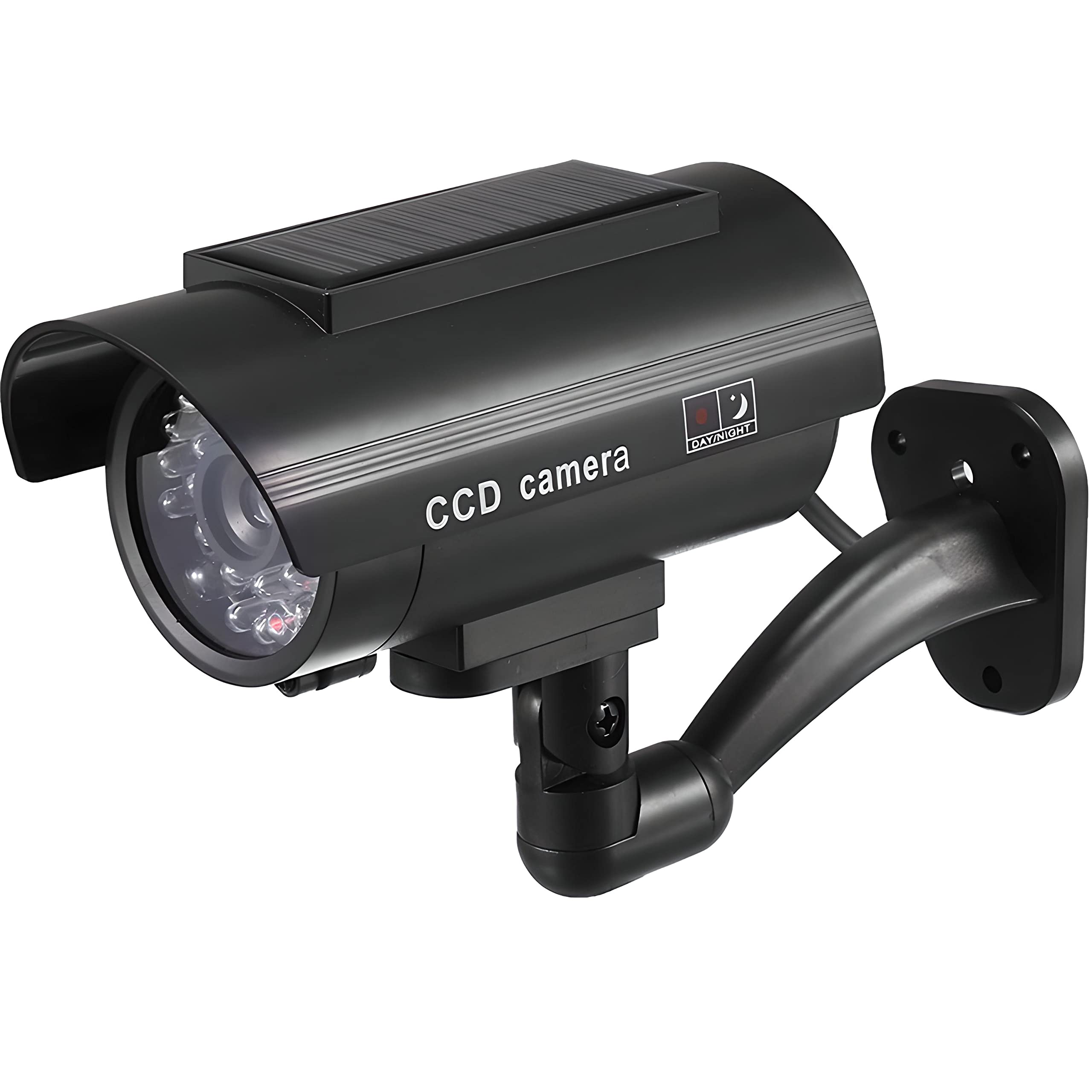 Retoo Cámara Falsa Solar con LED, Imitación Realista de CCTV, Resistente al Clima, Instalación Fácil en Interior y Exterior
