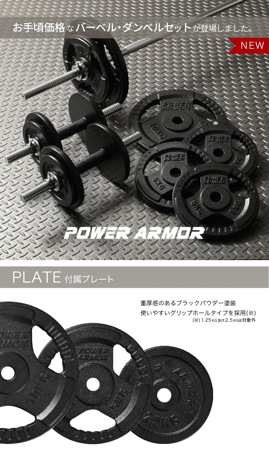 POWER ARMOR ダンベルプレート 10kg 2枚シャフトセット POWER ARMOR ダンベルプレート 10kg 2枚シャフトセット Amazon | POWER