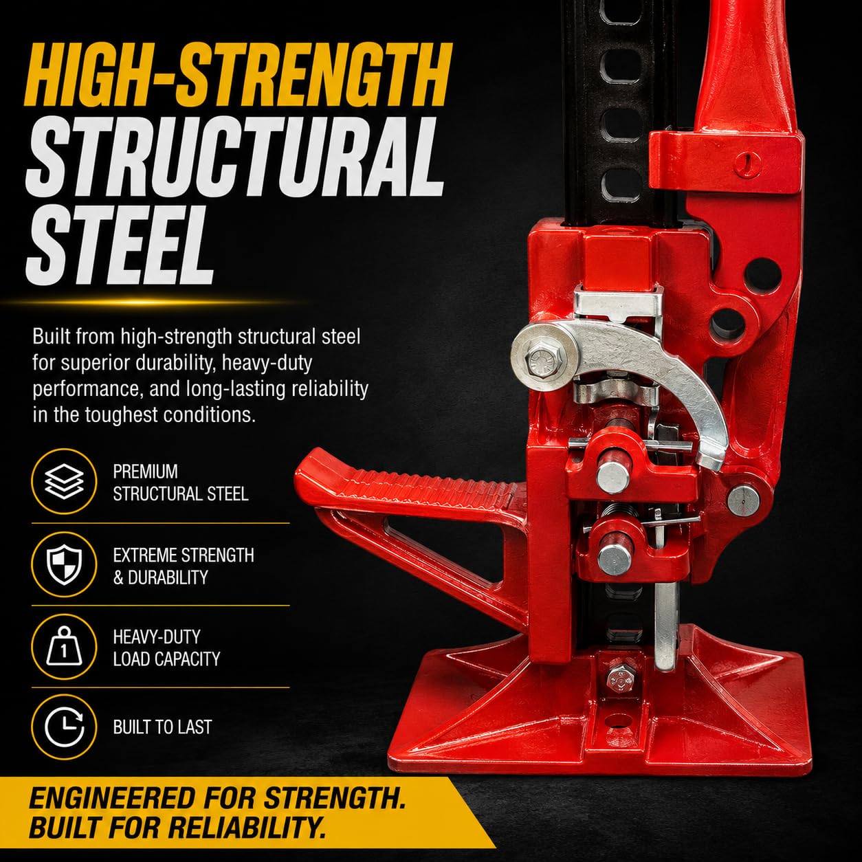 XtremepowerUS 3 Ton Farm Jack - Heavy Duty Lifting & Recovery -4